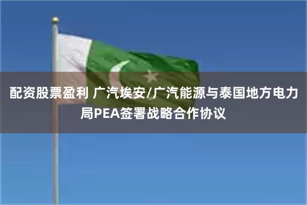 配资股票盈利 广汽埃安/广汽能源与泰国地方电力局PEA签署战略合作协议