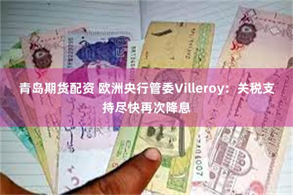 青岛期货配资 欧洲央行管委Villeroy：关税支持尽快再次降息