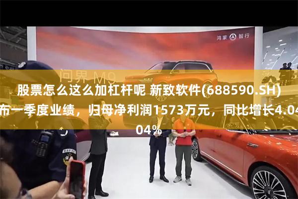 股票怎么这么加杠杆呢 新致软件(688590.SH)发布一季度业绩，归母净利润1573万元，同比增长4.04%