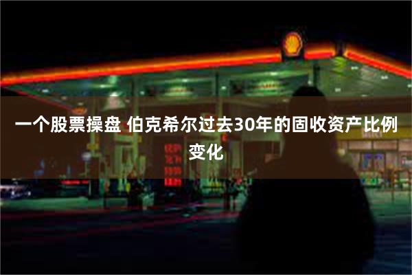 一个股票操盘 伯克希尔过去30年的固收资产比例变化