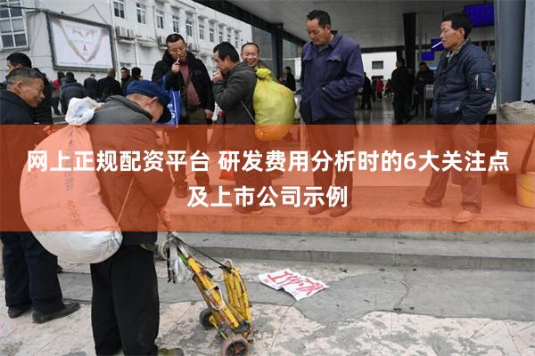 网上正规配资平台 研发费用分析时的6大关注点及上市公司示例